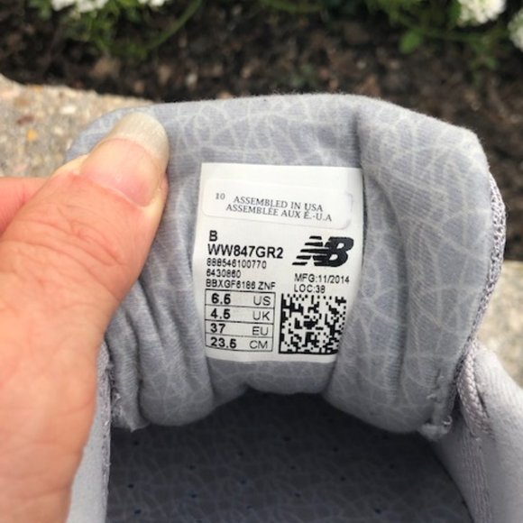 NEW BALANCE 847 V2 WOMENS WALKING SHOES GRAY PINK WW847GR2 SIZE 6-1/2M - Picture 11 of 14